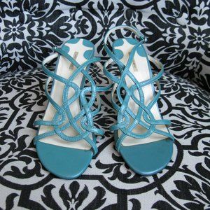 Max Studio Teal Strappy Sandal Heels